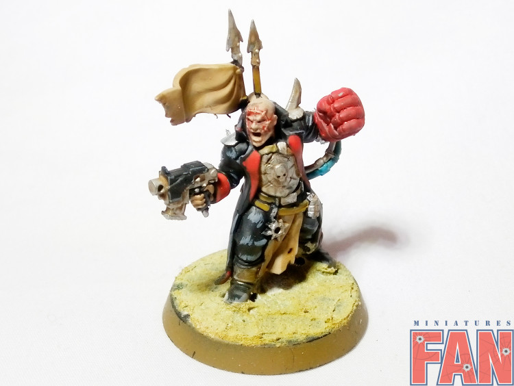 Warhammer 40k Chaos Space Marines Traitor Commissar (Pro-Painted)