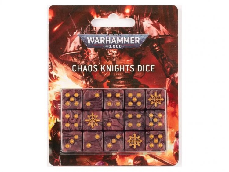 Chaos Knights Dice Set (предзаказ 2023, Warhammer 40k)