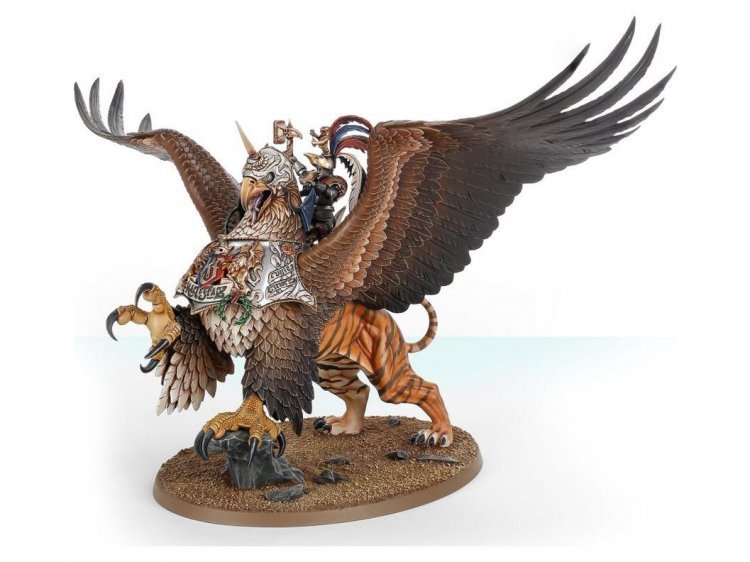Freeguild General on Griffon / Karl Franz On Deathclaw