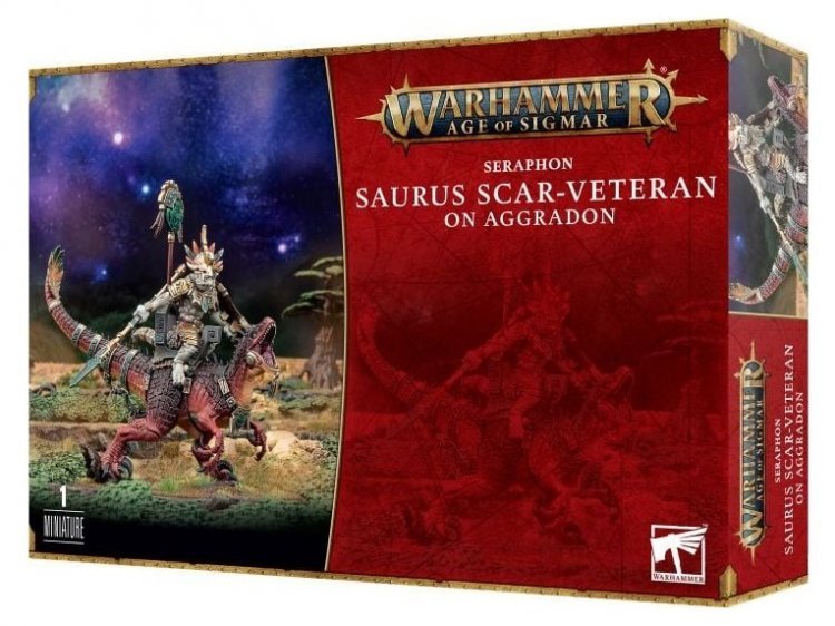 Saurus Scar-Veteran on Aggradon (Age of Sigmar)