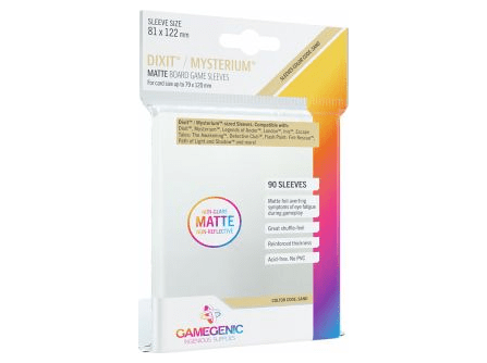 Протекторы Gamegenic Matte для Dixit или Mysterium матовые (90 шт., 81x122 мм)