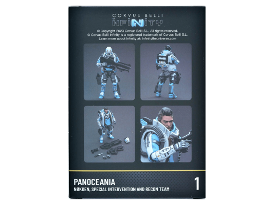 Фигурка JoyToy. Infinity: PanOceania Nokken, Special Intervention and Recon Team 1
