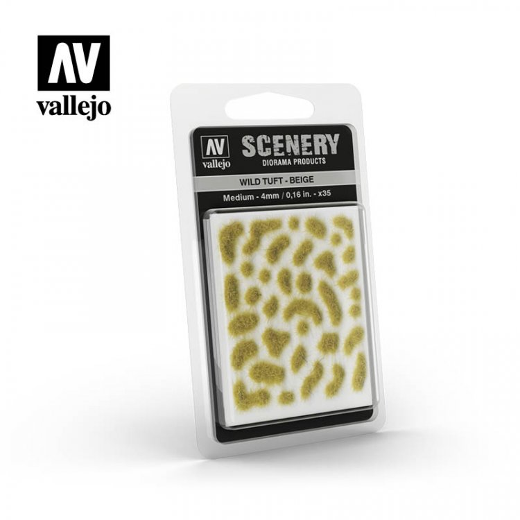 Пучки травы Vallejo Scenery: Wild Tuft Beige 5мм