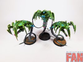 Warhammer 40k Necron Canoptek Wraiths x3  (Pro-Painted)