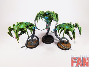 Warhammer 40k Necron Canoptek Wraiths x3  (Pro-Painted)