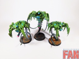 Warhammer 40k Necron Canoptek Wraiths x3  (Pro-Painted)