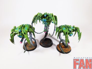 Warhammer 40k Necron Canoptek Wraiths x3  (Pro-Painted)
