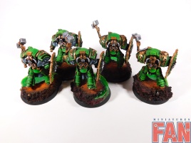 Warhammer 30k / 40k Space Marines Salamanders Legion Firedrakes x5 (Pro-Painted)