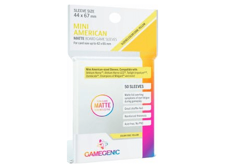 Протекторы Gamegenic Matte матовые (50 шт., 44x67 мм)