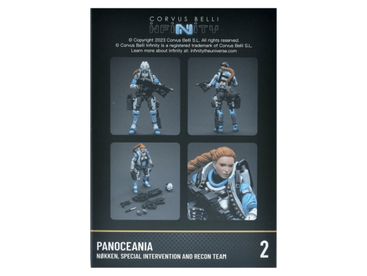 Фигурка JoyToy. Infinity: PanOceania Nokken, Special Intervention and Recon Team #2Woman
