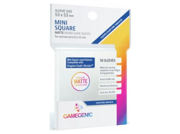 Протекторы Gamegenic Matte матовые (50 шт., 53x53 мм)
