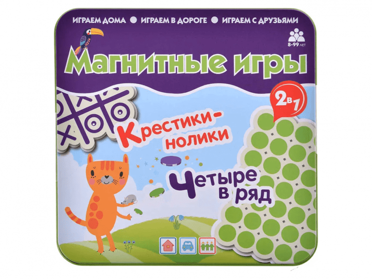 Магнитные игры "Крестики-нолики" и "Четыре в ряд"