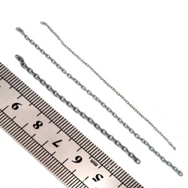 Цепь с овальным звеном 1.5х2мм, толщиной 0,3мм, размер M, MiniWarPaint