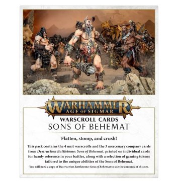 Warscroll Cards: Sons of Behemat