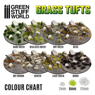 Grass TUFTS - 6mm self-adhesive - BEIGE