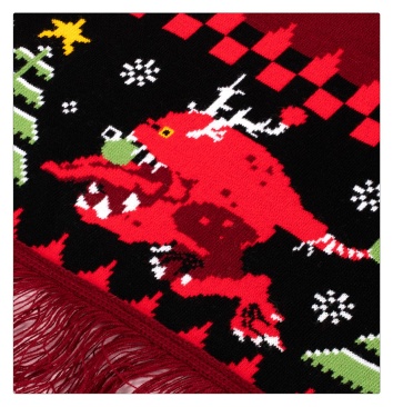 AAA: Da Red Gobbo Knitted Blanket (GW Direct)