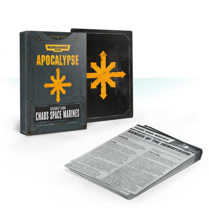 Apocalypse Datasheet Cards: Chaos Space Marines