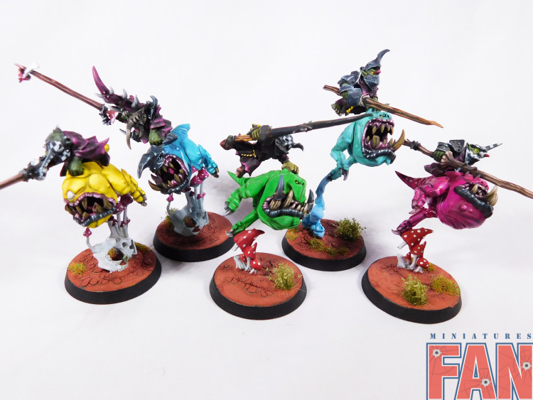 Warhammer Age of Sigmar Squig Hoppers x5 (Pro-Painted)