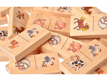 Домино деревянное "Жили у бабуси"