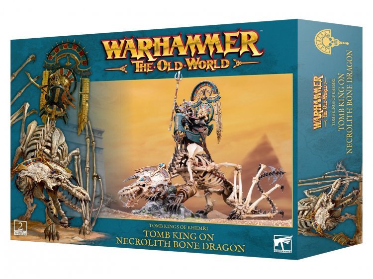 Tomb King on Necrolith Bone Dragon (The Old World, Tomb Kings of Khemri)