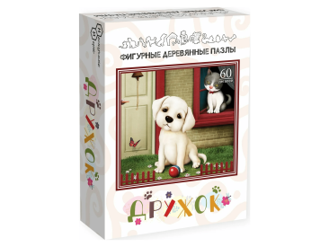 Фигурный деревянный пазл &quot;Дружок&quot;