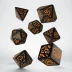 Halloween Pumpkin Black &amp; Orange Dice Set