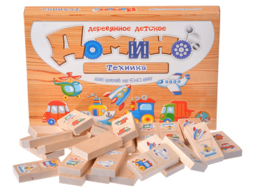 Домино деревянное "Техника"