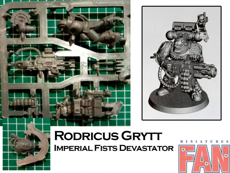 Deathwatch Overkill Rodricus Grytt, Imperial Fists Devastator