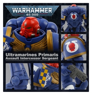 McFarlane Toys: Ultramarines Primaris Assault Intercessor Sergeant Action Figure