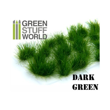 Grass TUFTS XL - 12mm self-adhesive - DARK GREEN