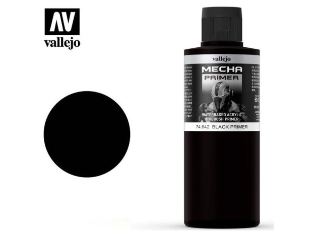Грунтовка Vallejo Mecha Color: Black 74.642 (200 мл)