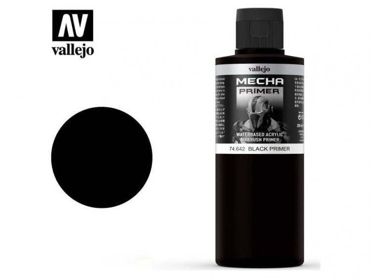 Грунтовка Vallejo Mecha Color: Black 74.642 (200 мл)