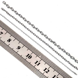 Цепь с угловатым звеном 1.5х2.0мм, толщиной 0,2мм, размер S, MiniWarPaint