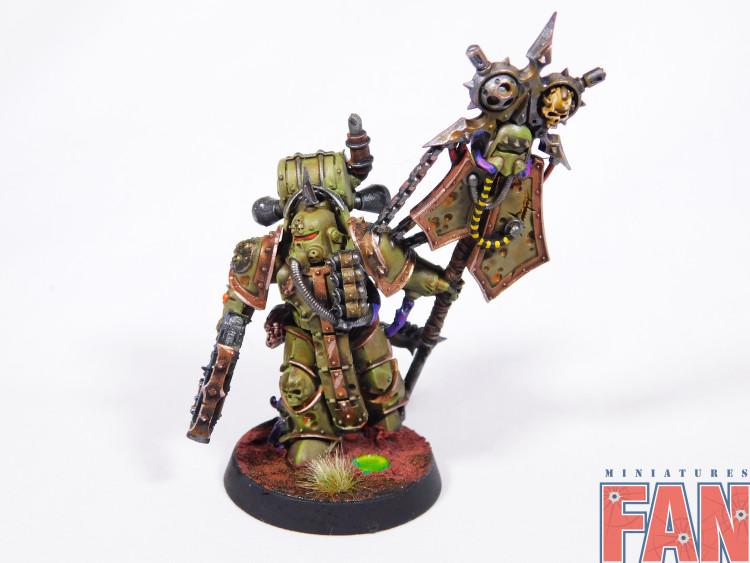 Warhammer 40000 Death Guard Plague Marine Icon Bearer (Pro-Painted)