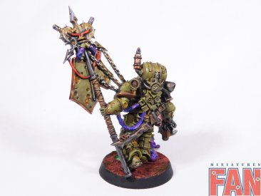 Warhammer 40000 Death Guard Plague Marine Icon Bearer (Pro-Painted)