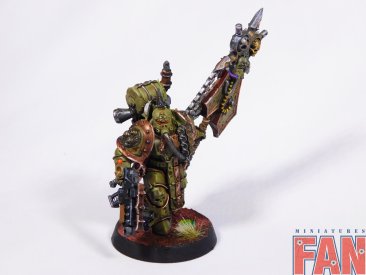 Warhammer 40000 Death Guard Plague Marine Icon Bearer (Pro-Painted)