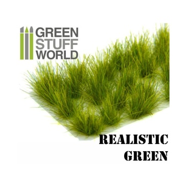 Grass TUFTS XL - 12mm self-adhesive - REALISTIC GREEN