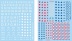 French Decal Set, 4 Sheets, 2 Different Types