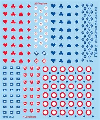 French Decal Set, 4 Sheets, 2 Different Types