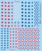French Decal Set, 4 Sheets, 2 Different Types