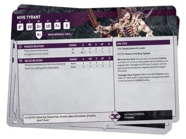 Datasheet Cards: Tyranids (Eng) (Warhammer 40k)