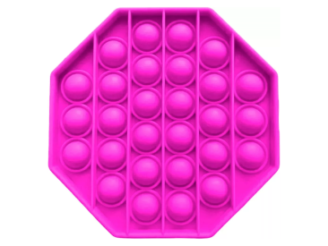 Игрушка-антистресс Pop It Восьмиугольник (розовая)