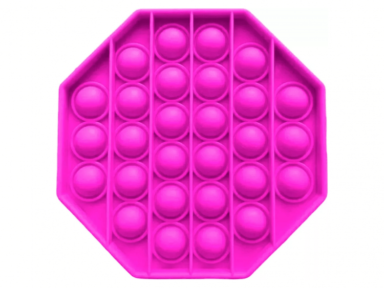 Игрушка-антистресс Pop It Восьмиугольник (розовая)