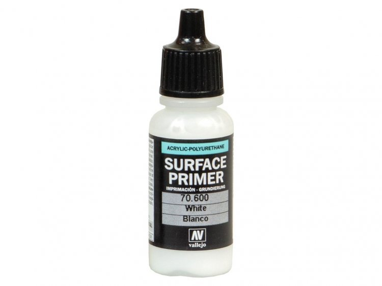 Грунтовка Vallejo Surface Primer: White 70.600 (17 мл)