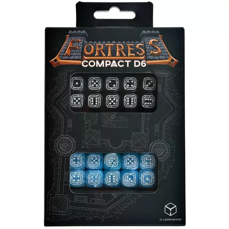 Fortress Compact D6: Black & Blue
