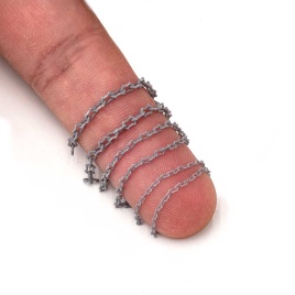 Цепь с угловатым звеном 2,5х3,7мм, толщиной 0,5мм, размер L, MiniWarPaint