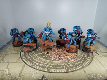 Warhammer 40k Space Marine Ultramarines Tactical Squad x10 (Pro-Painted)