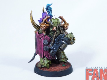 Warhammer 40k Death Guard Plague Marine Champion (Pro-Painted)