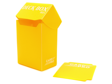 Пластиковая коробочка Card-Pro (жёлтая, 73 мм, 80+ карт)