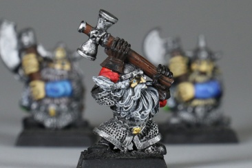 Warhammer Fantasy Battles Dwarf Warriors x3 (Metal, Painted)